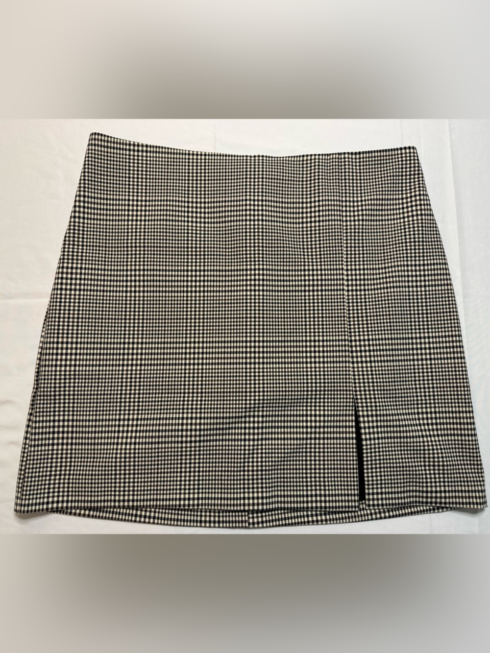 Rachel Zoe Black and White Gingham Mini Skirt
